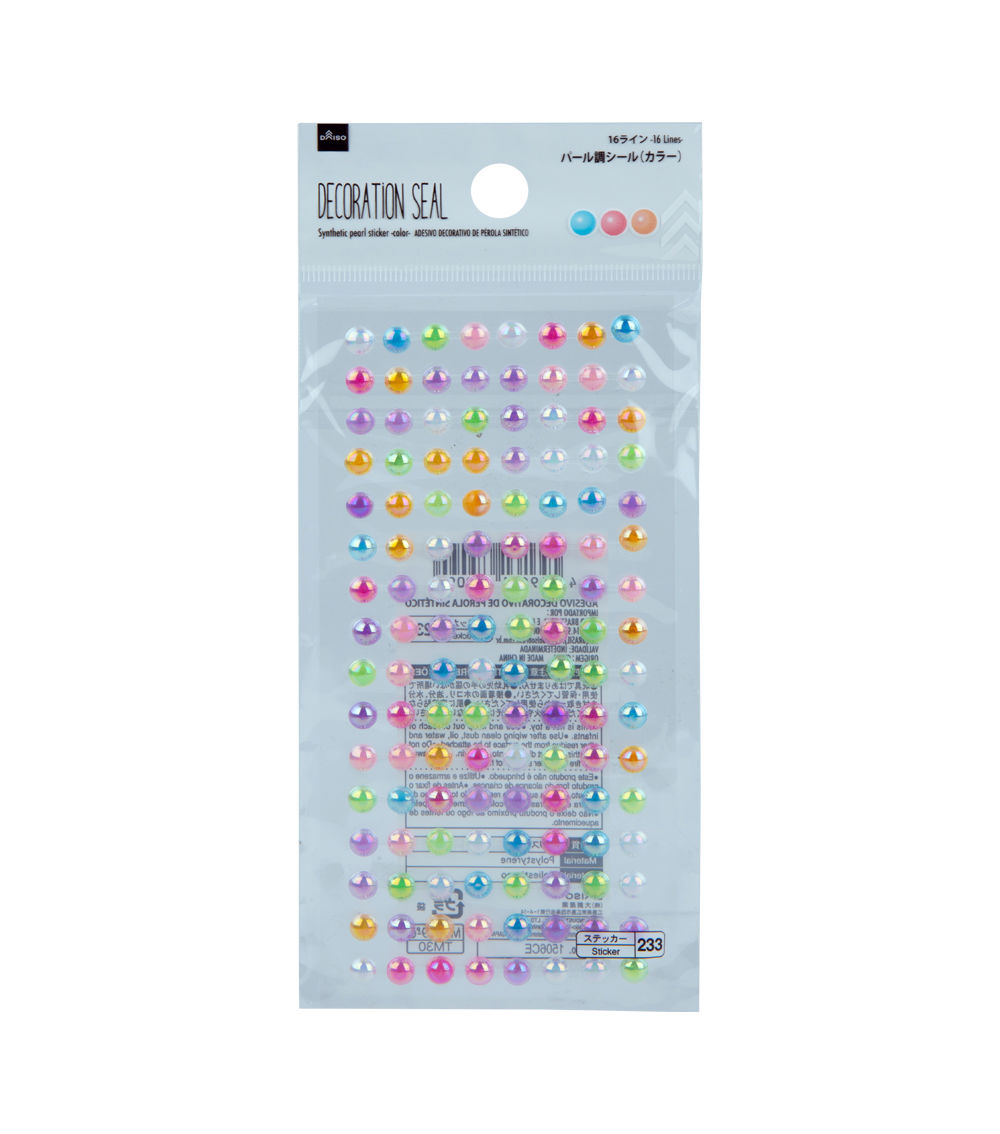 Synthetic Pearl Sticker – Multicolor