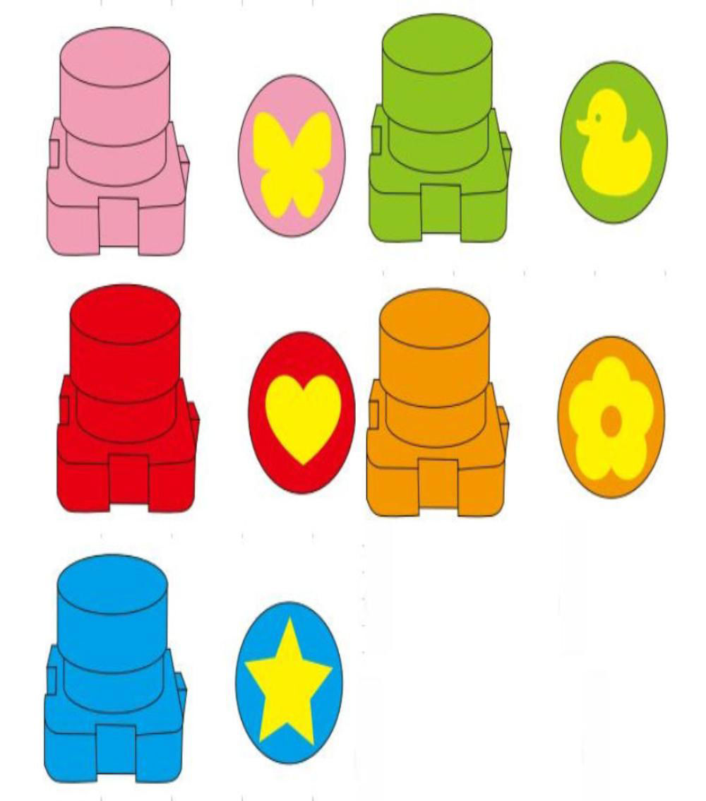 Finger Paint Set with Stamps – 5 Colors