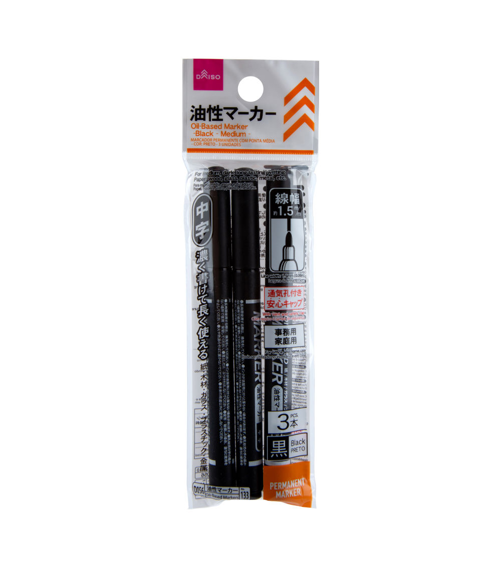 Oil-Based Marker, Medium Tip - Black