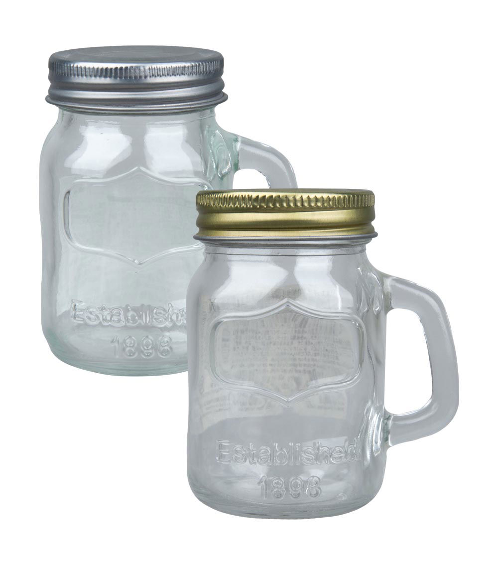 Interior Glass Bottle with Handle, Assorted (1 pc) - 140ml