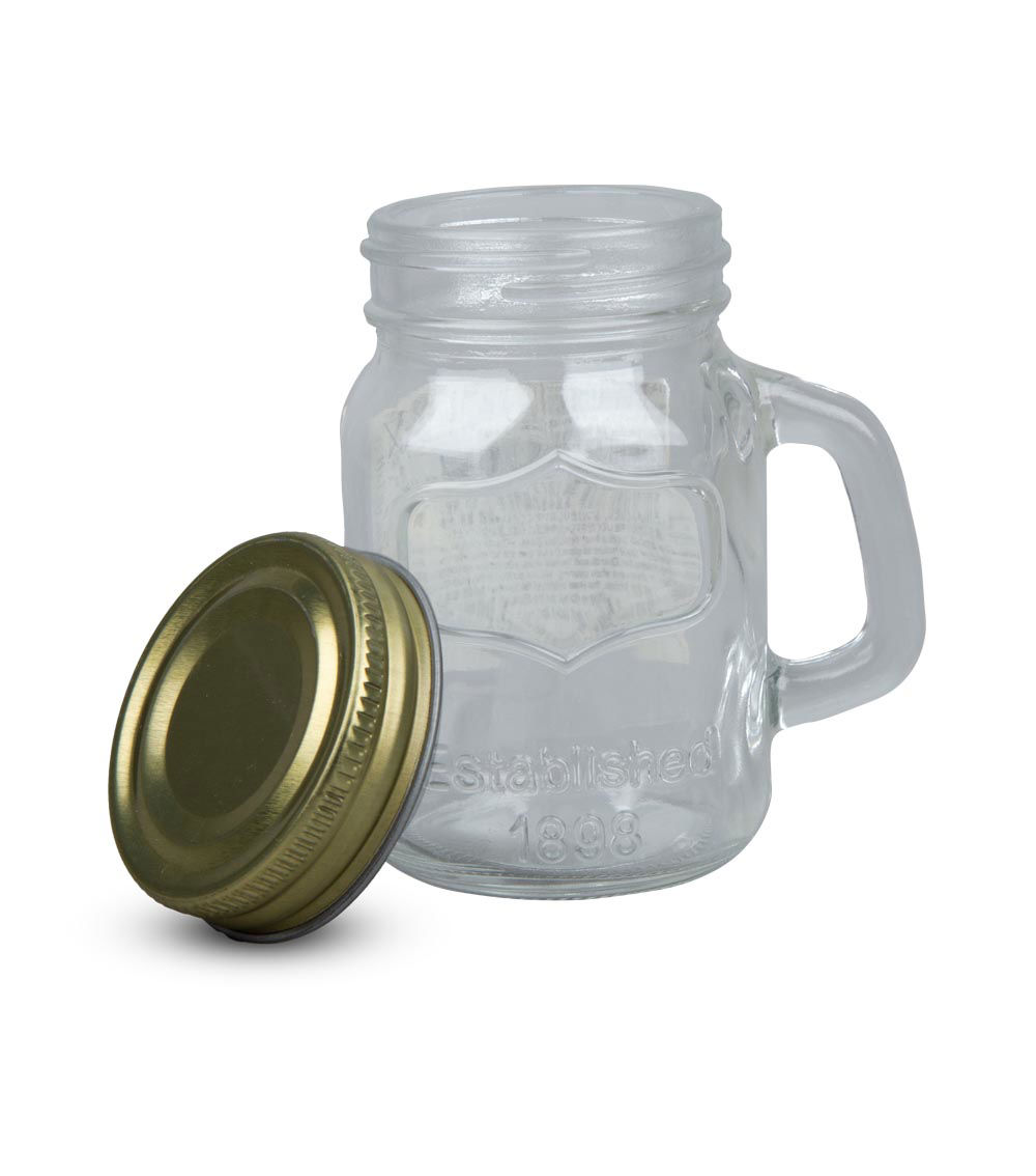 Interior Glass Bottle with Handle, Assorted (1 pc) - 140ml