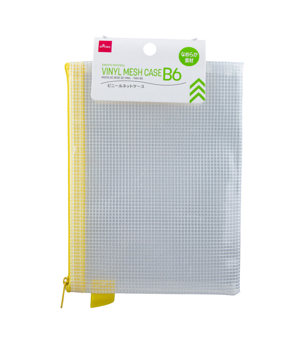 Vinyl Mesh Case – Smooth Material, B6, Assorted (1 pc)