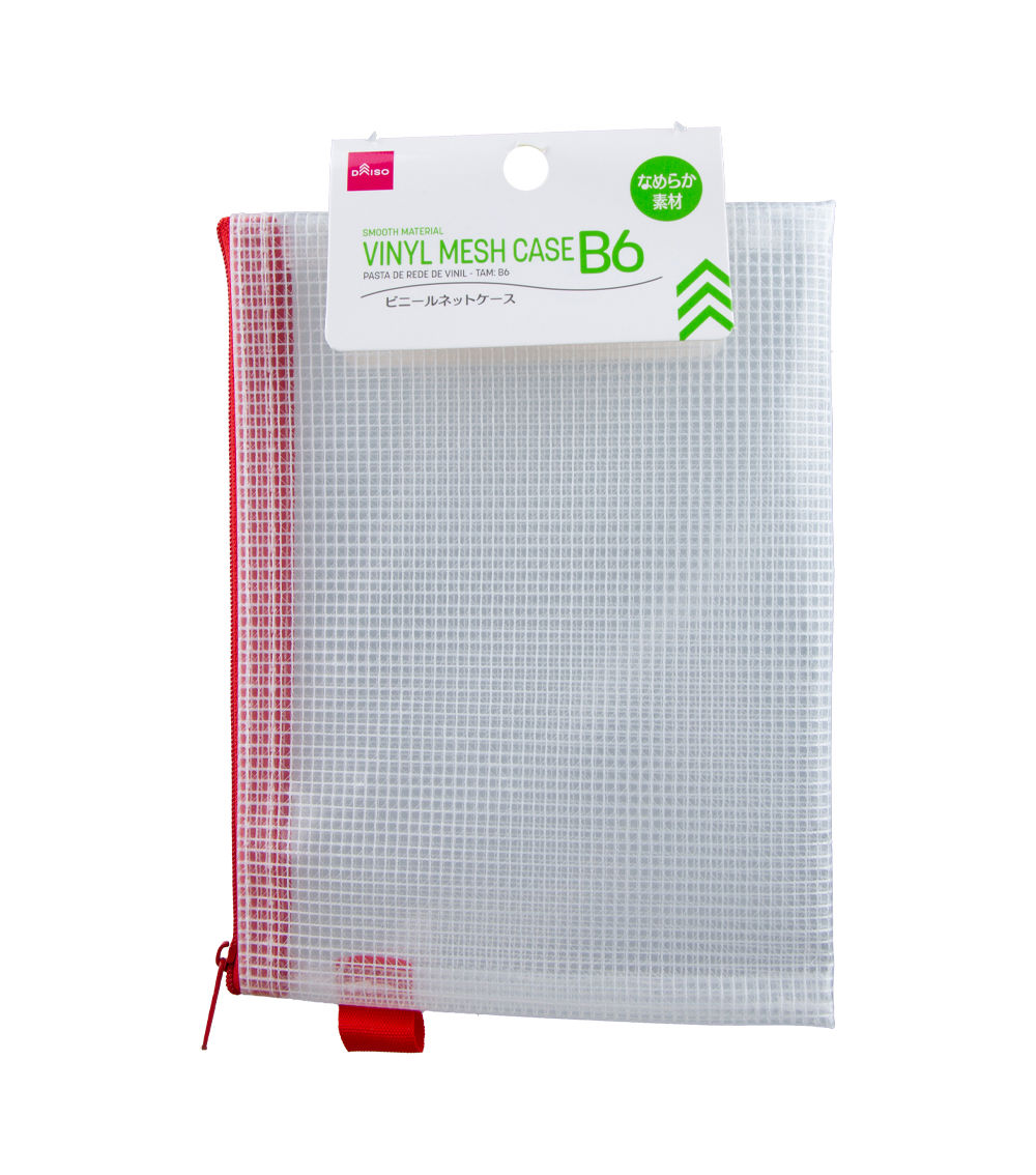 Vinyl Mesh Case – Smooth Material, B6, Assorted (1 pc)