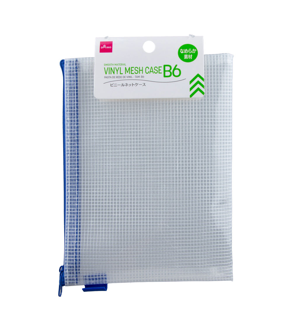 Vinyl Mesh Case – Smooth Material, B6, Assorted (1 pc)