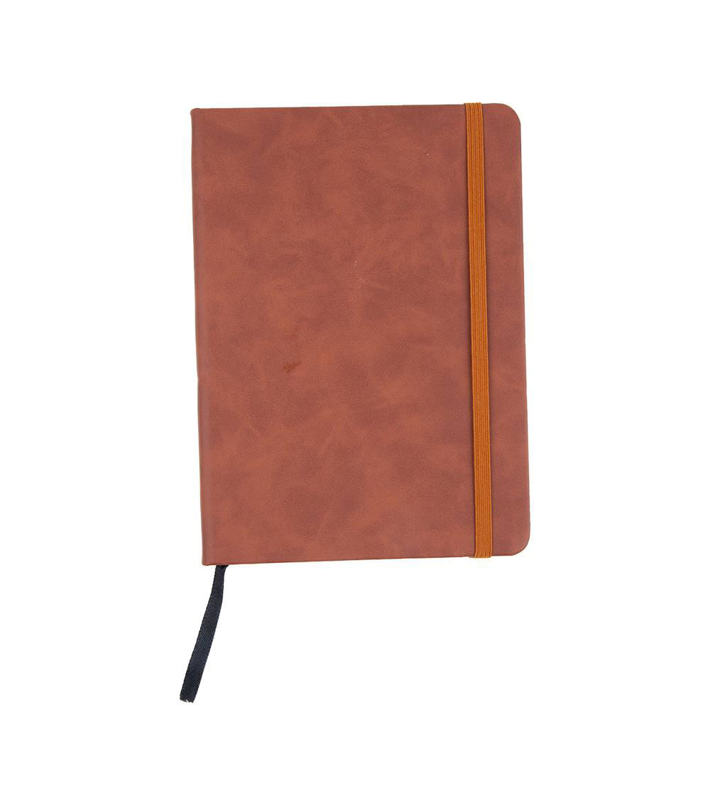 B6 Notebook With Artificial Leather Cover, Assorted (1 pc)
