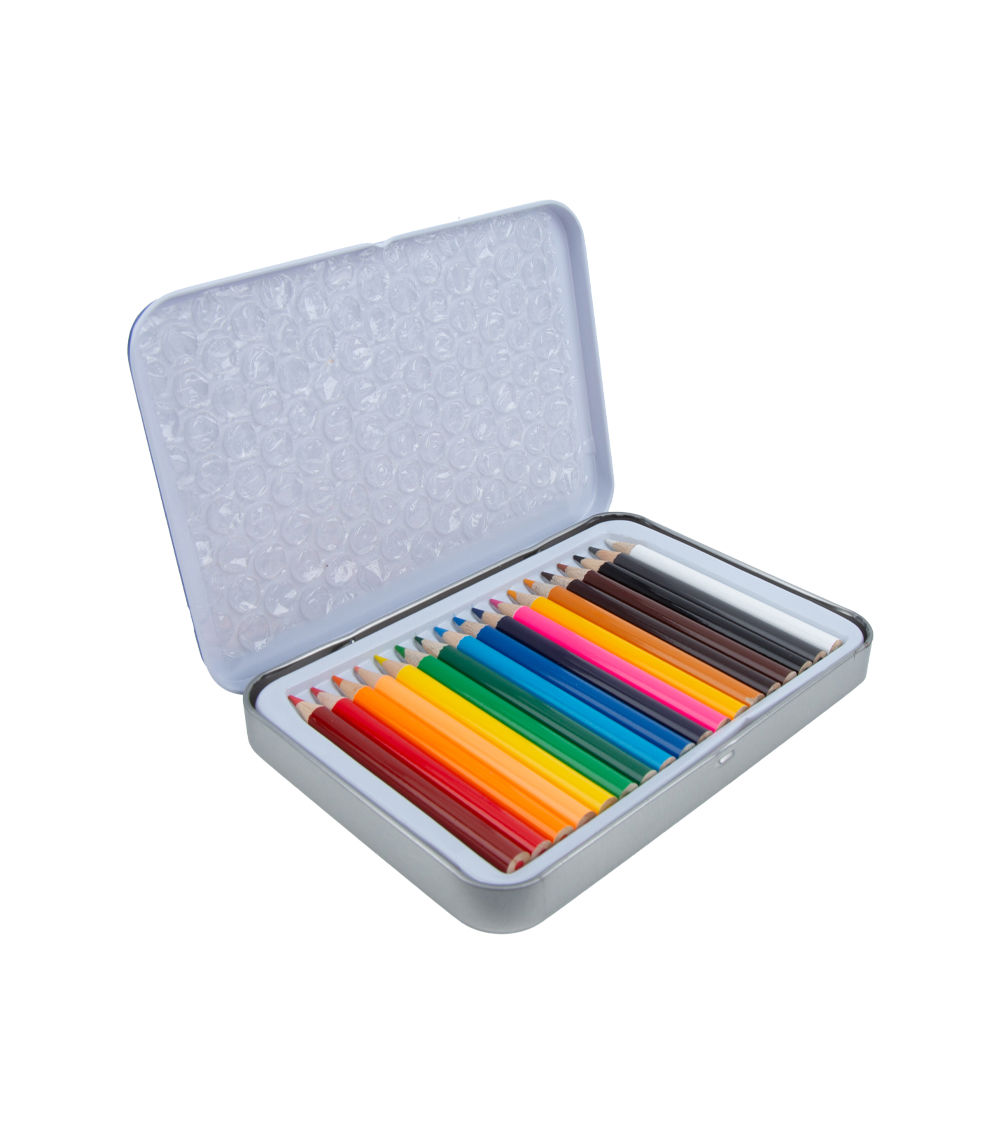 Mini Colored Pencil Set – Multi-Color (18 Colors)