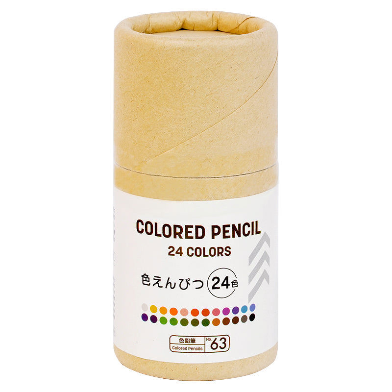 24-Color Multicolor Pencil Set - Bright