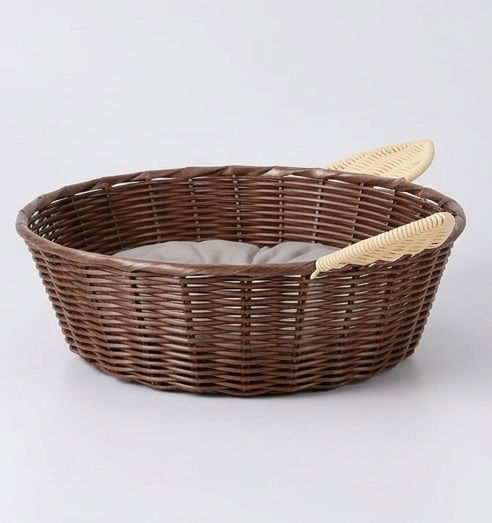 Cat Ear PP Pet Bed with Cushion, Assorted (1 Pc)