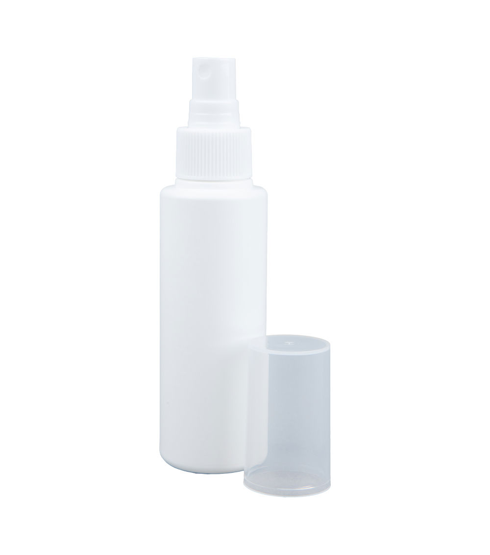 HDPE Spray Bottle with Cap - White ( 100ml )