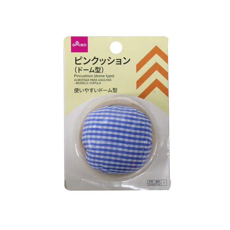 Dome Type Checkered Pattern Pincushion