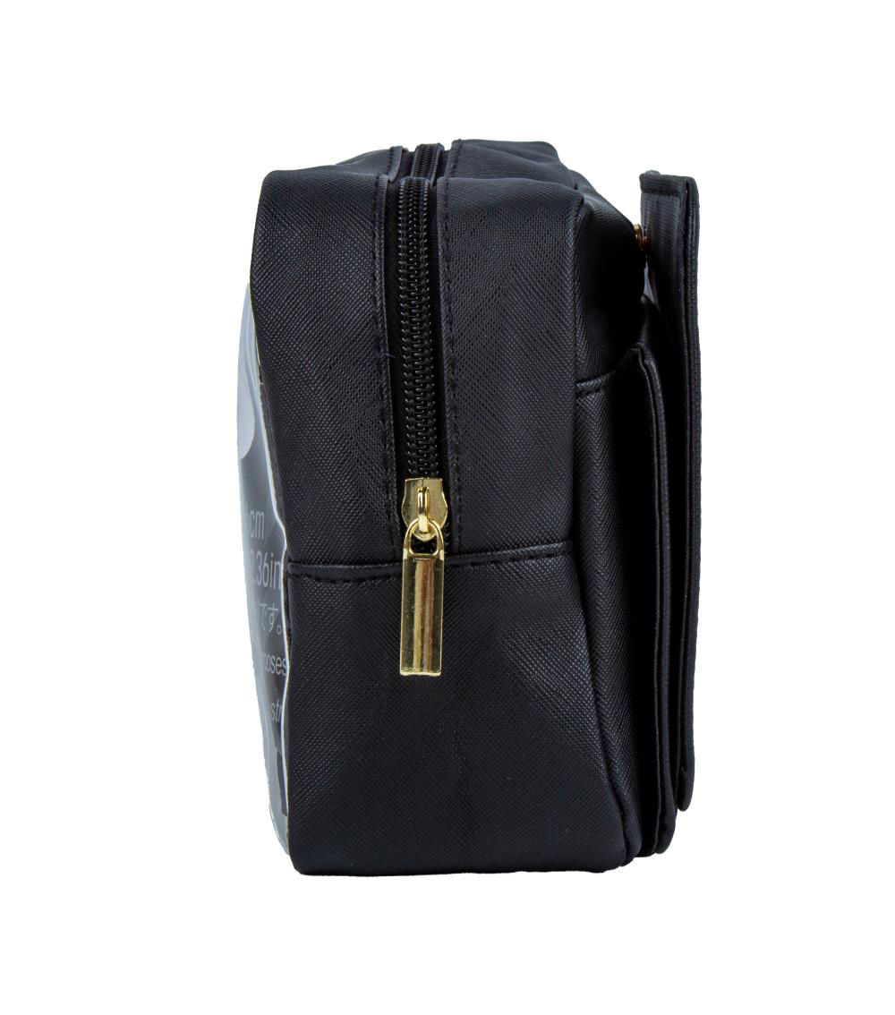 Pouch with Mirror, Black
