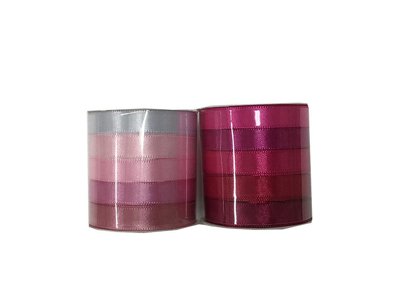 5-Color Decorative Ribbon Set - Pink