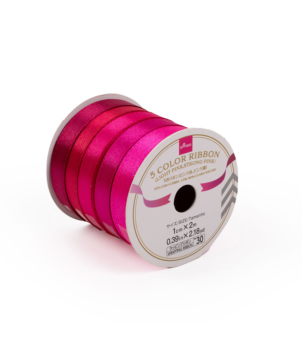 5-Color Decorative Ribbon Set - Pink