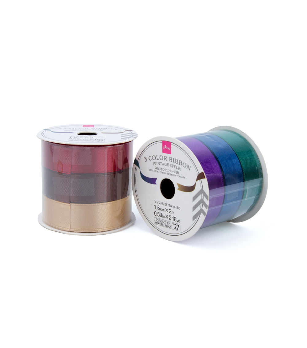 Vintage Style Ribbon, Assorted (1 Roll)