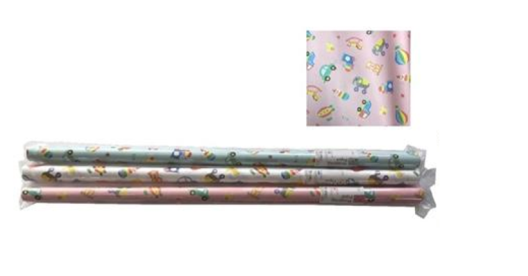 Children’s Wrapping Paper – Hot Air Balloon & Toy Print (Pin