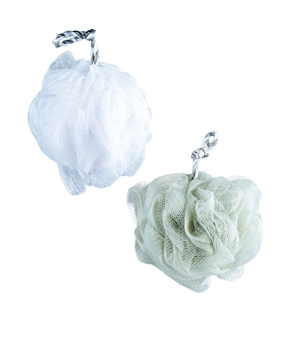 Shower Pouf -Two Tone Cord-