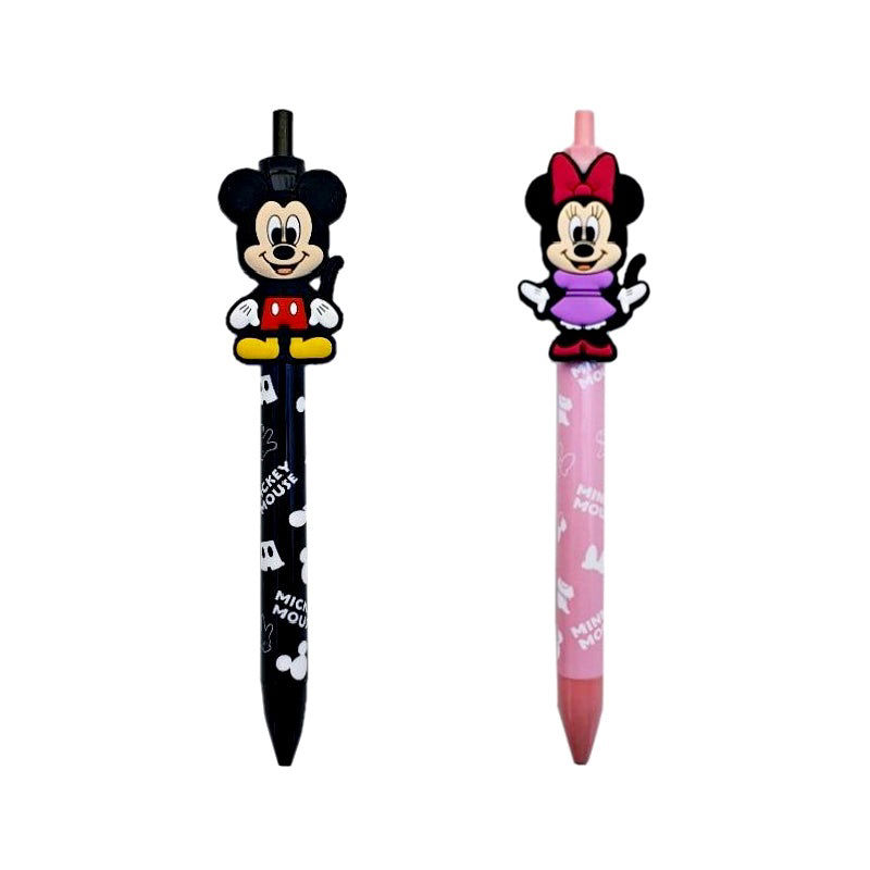 Mickey Ballpoint Pen With Rubber Clip