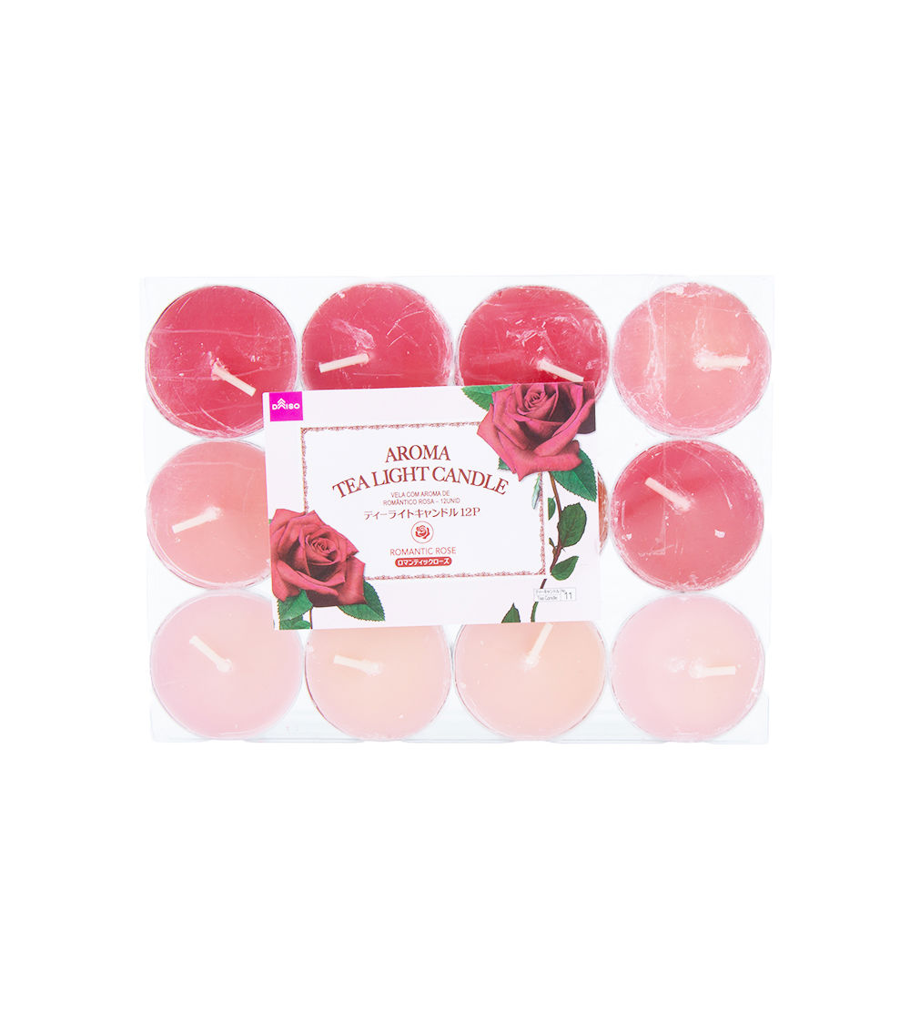 Tealight Candle Set, Pink & Red
