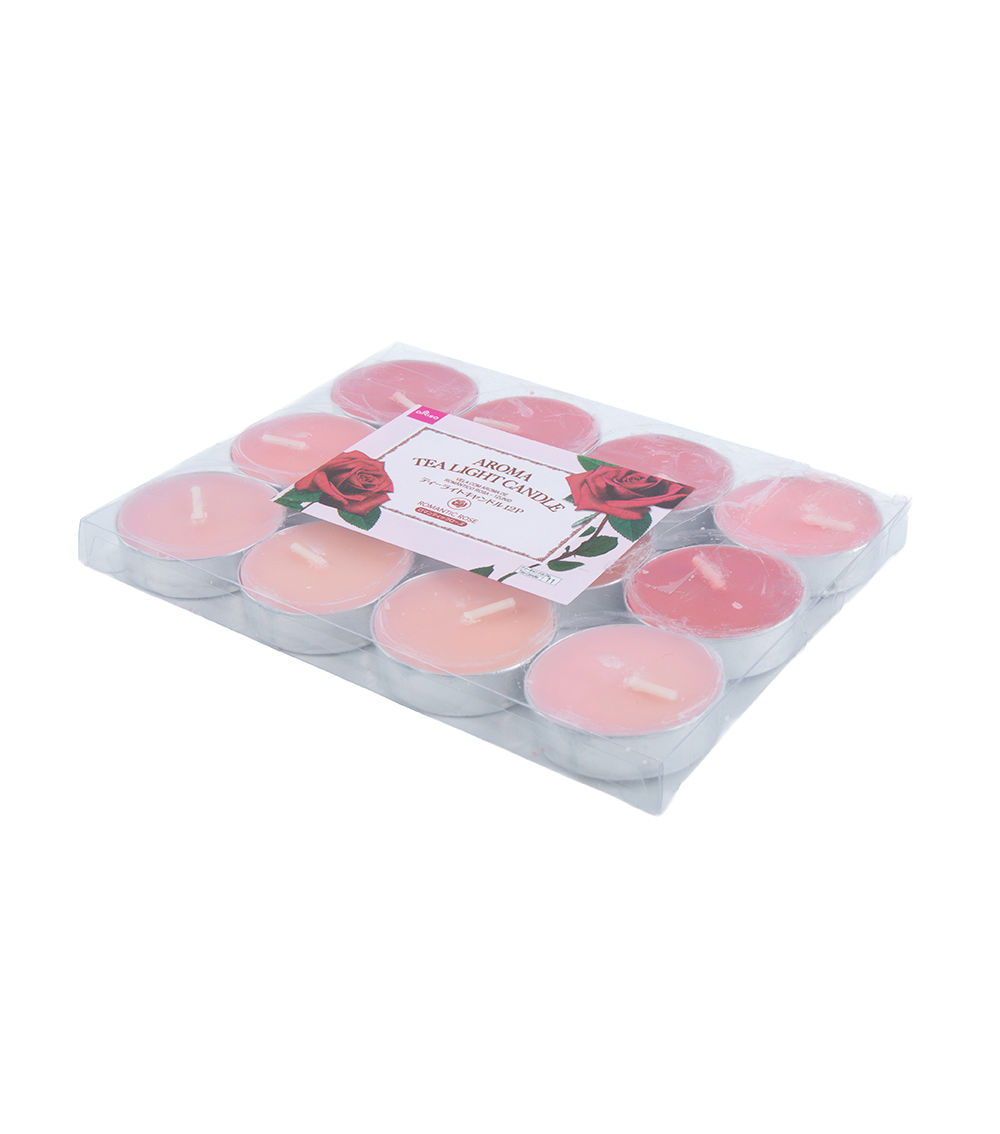 Tealight Candle Set, Pink & Red
