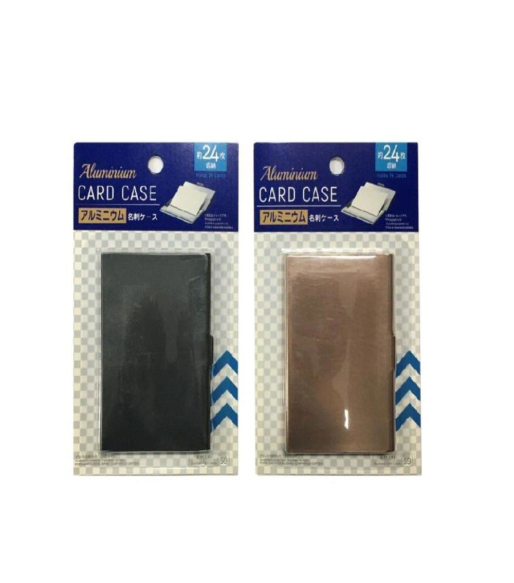 Aluminum business card holder, Assorted (1 pc)