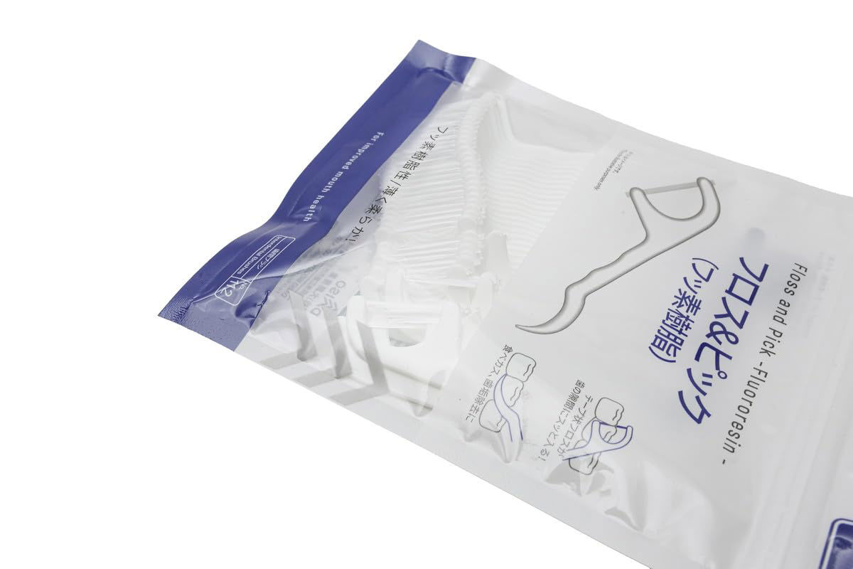 40-Piece Fluororesin Dental Floss Picks