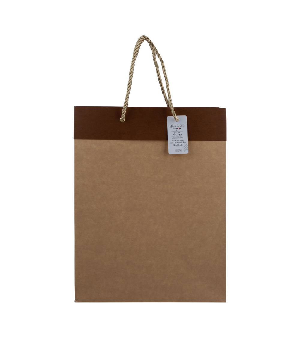 Simple Kraft Paper Bag, Assorted (1 pc)