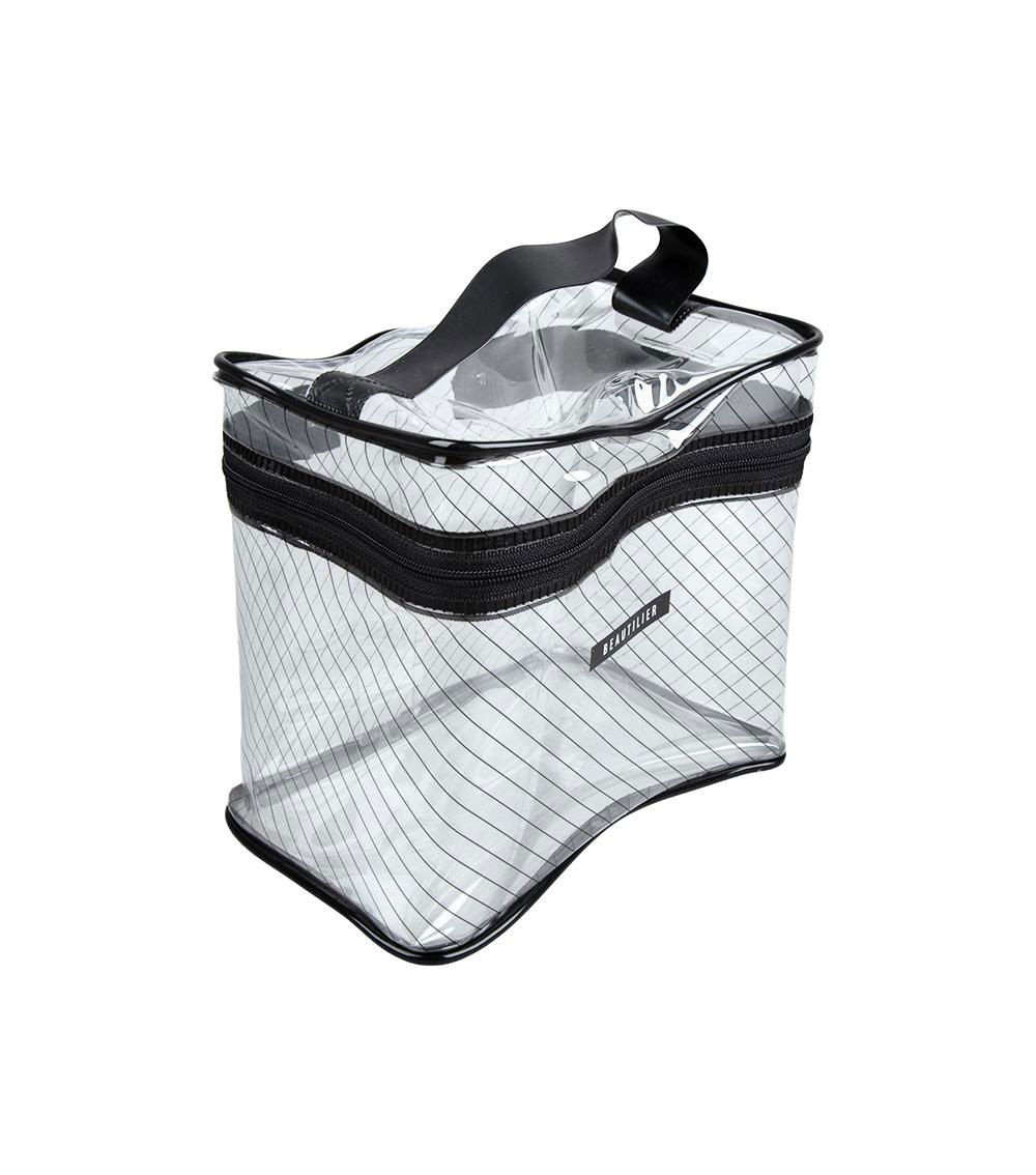 Vinyl Pouch, Clear & Black (1 pc)