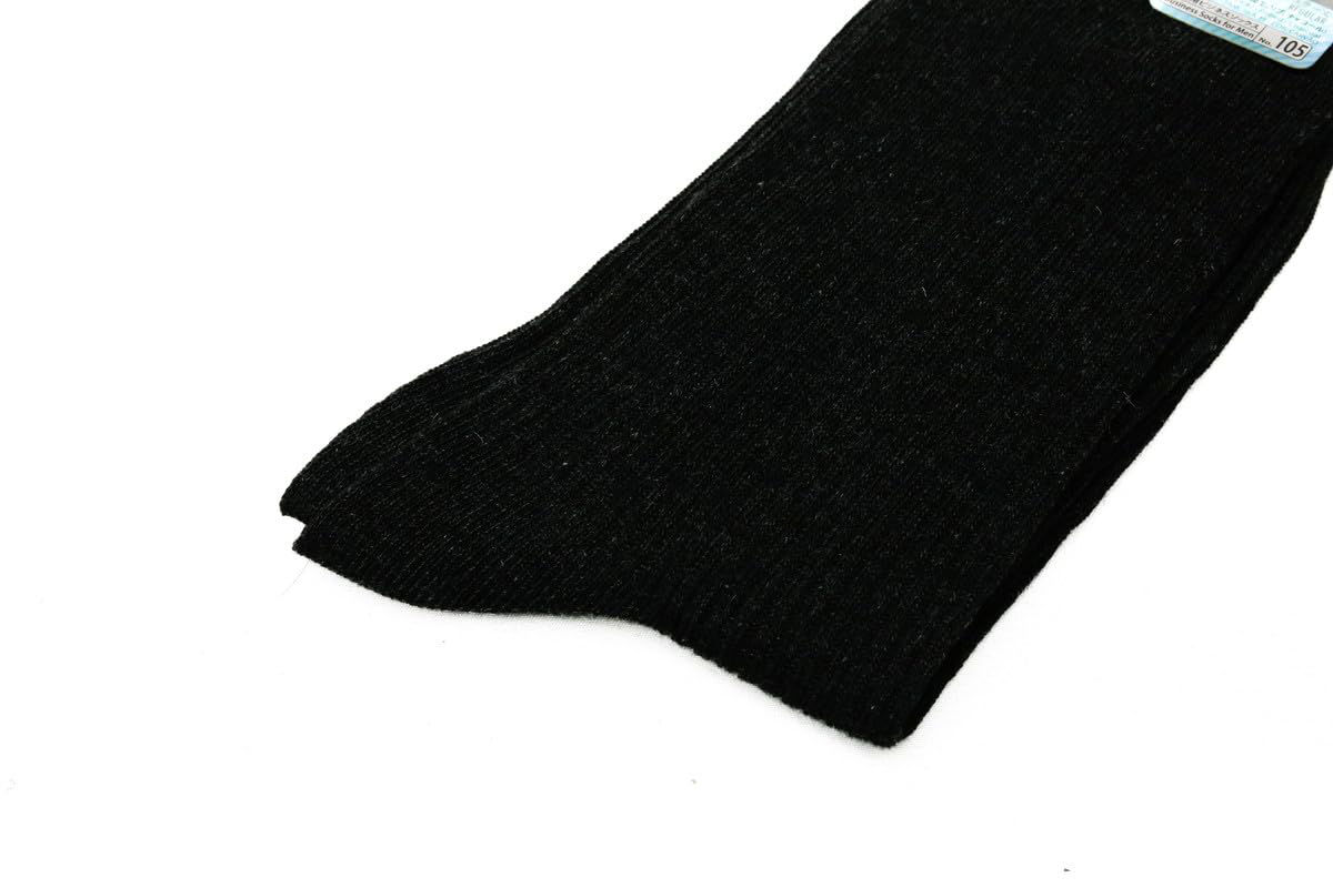 Ribbed Regular Socks for Men – US 6–8 / EU 39–42, Charcoal