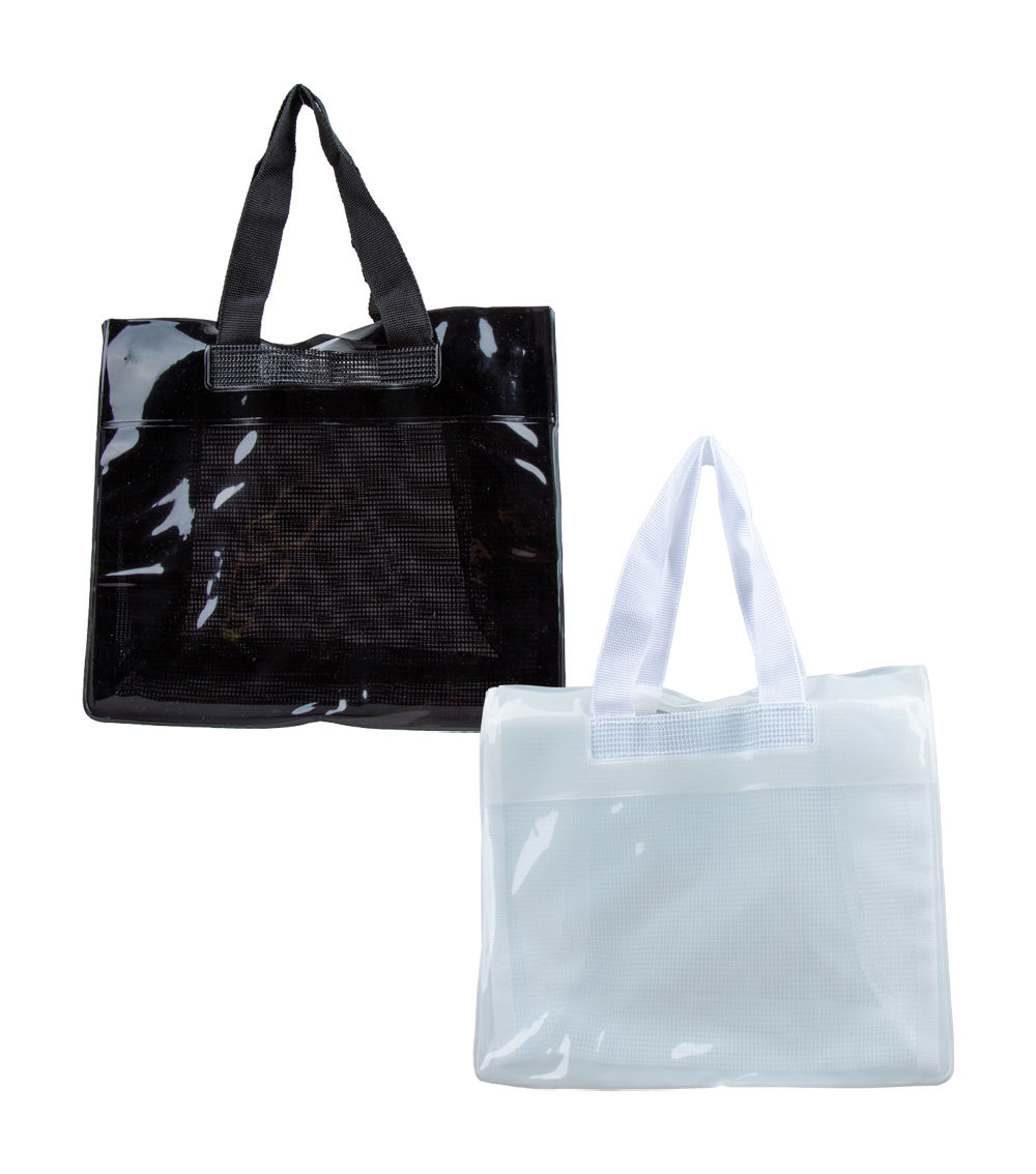 Vinyl Bag with Mesh Bag, Assorted (1 pc)