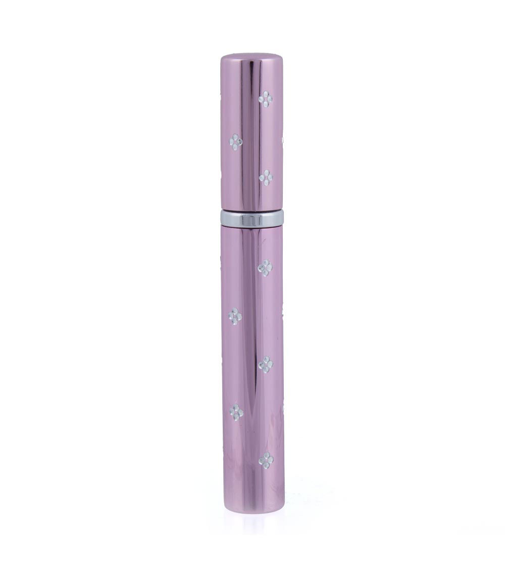 SPRAY PERFUME BOTTLE WITH FLOWER SHAPE STONE SLIM TYRE 5ML