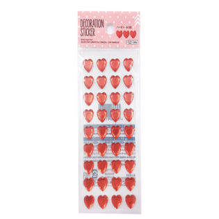 Red Heart Stickers (Acrylic Resin)