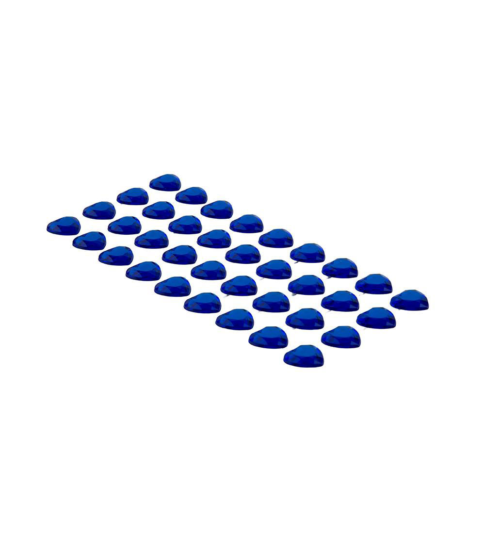 Heart-Shaped Stickers, Blue