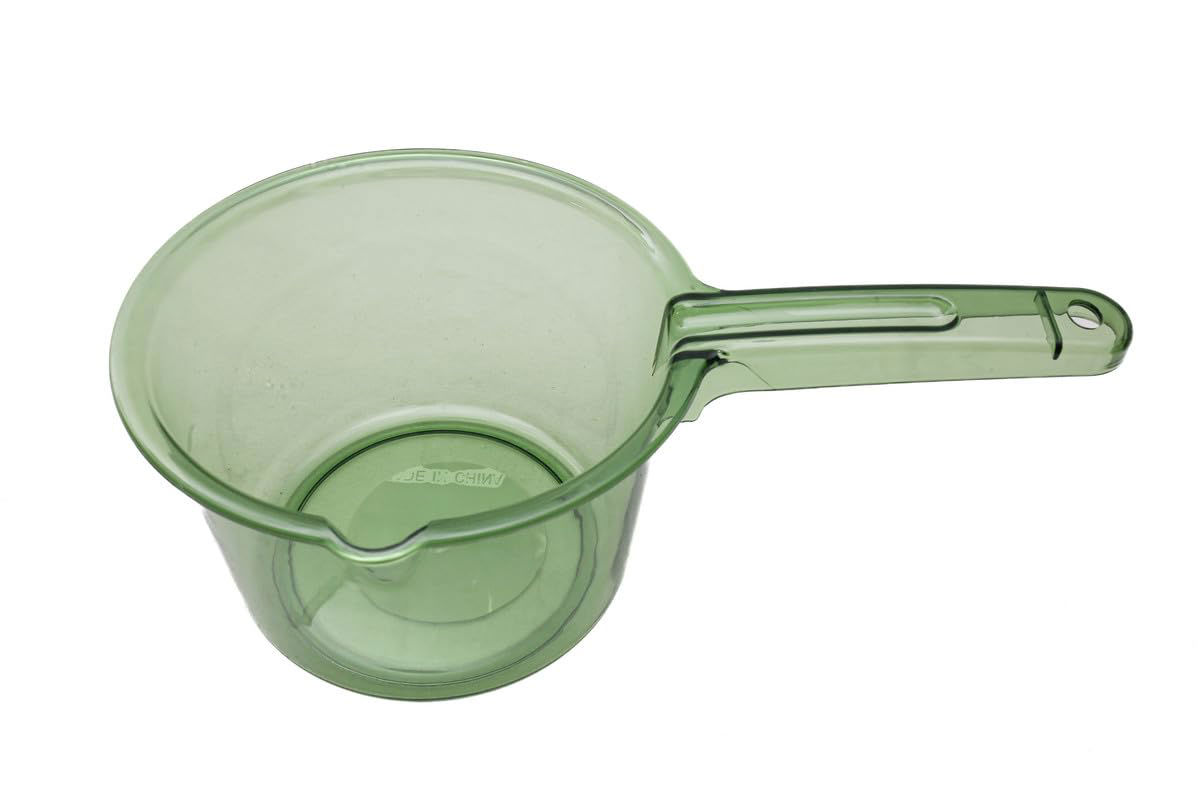 Transparent Green Plastic Measuring Pot with Handle – 1L