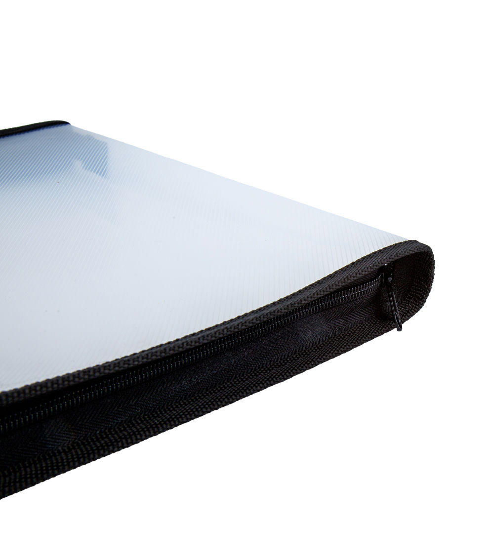A4 Zipper File – Black