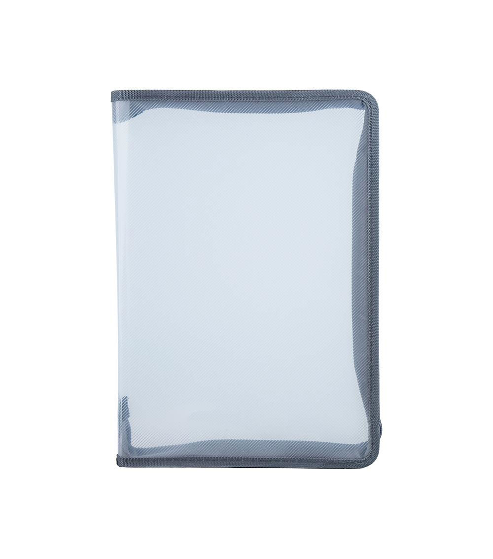 A4 Zipper File, Grey