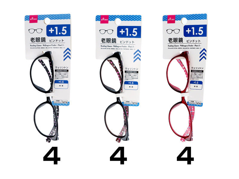 Wellington Pindot Reading Glasses Plus 1.5