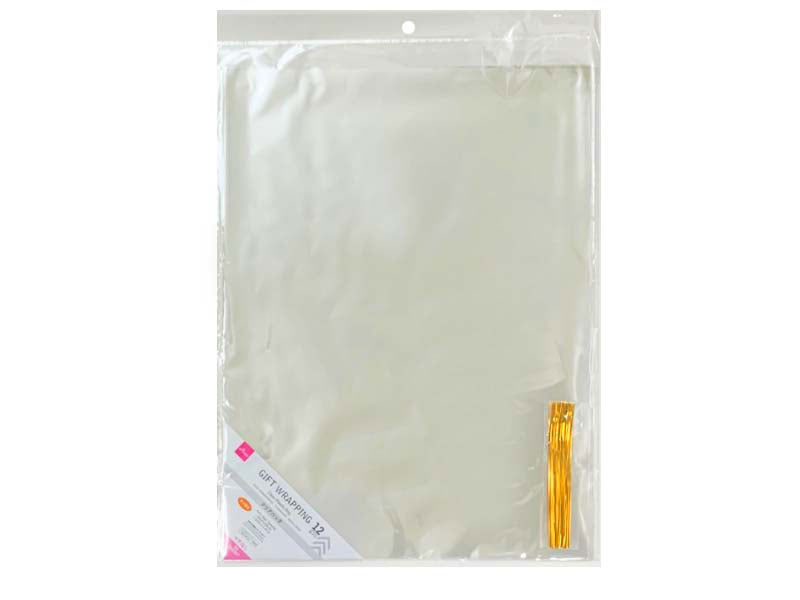 12-Piece Clear Plastic Bags – 40 x 30cm