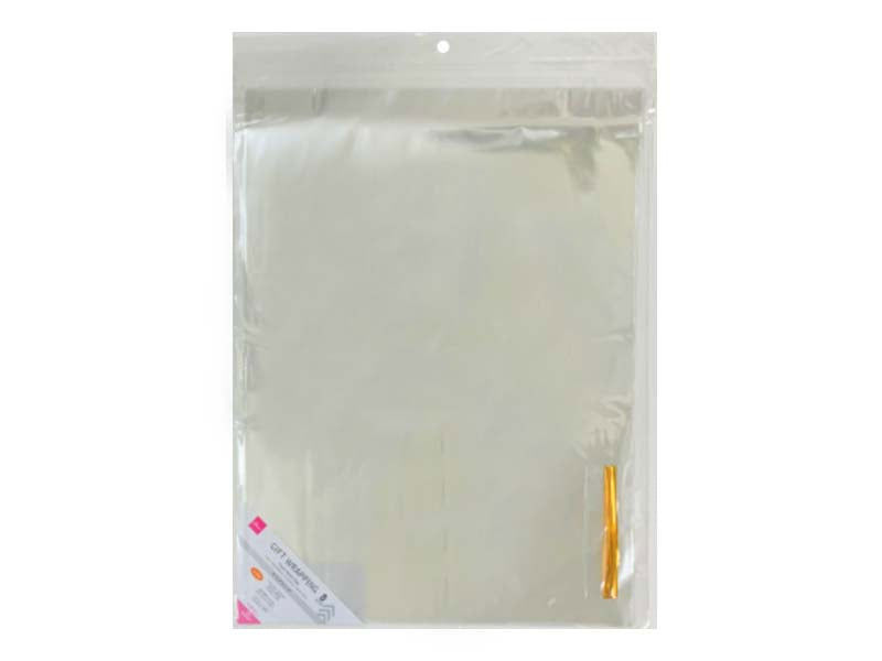 8-Piece Clear Plastic Gift Bags – 48 x 35cm