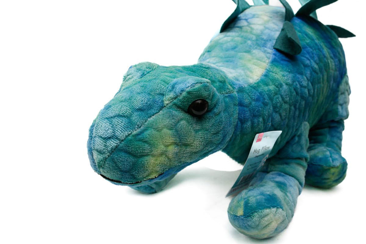 Soft Stegosaurus Hug Pillow, Blue & Green (64cm)