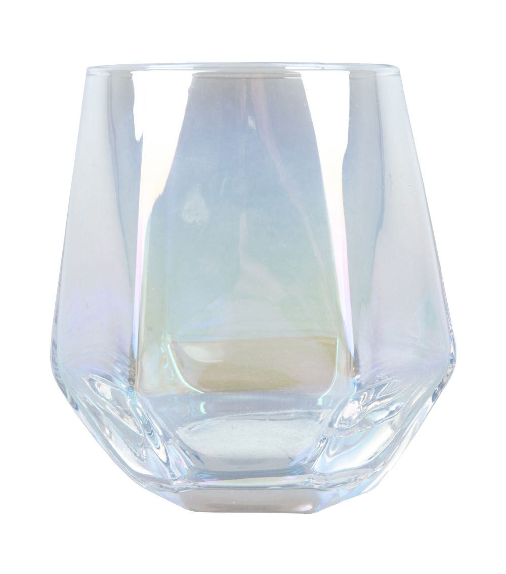 Aurora Hexagonal Glass, Multicolor