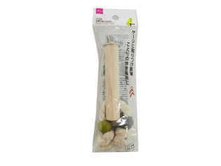 Wooden Bird Cage Perch Toy for Small Birds 10cm