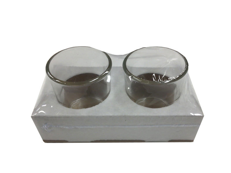 2-Piece Long Candle Holders – Clear