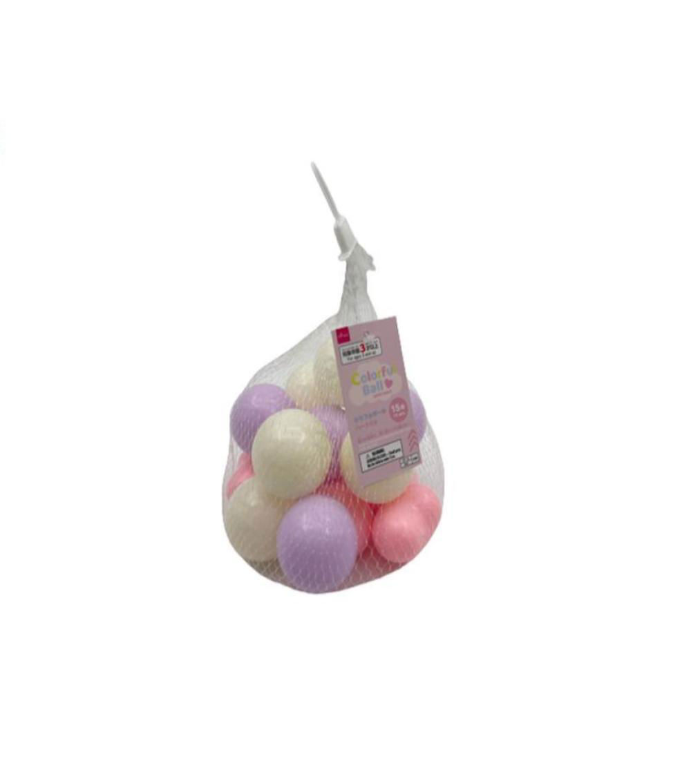 Colorful Ball with Heart, Multicolor (15 pcs)