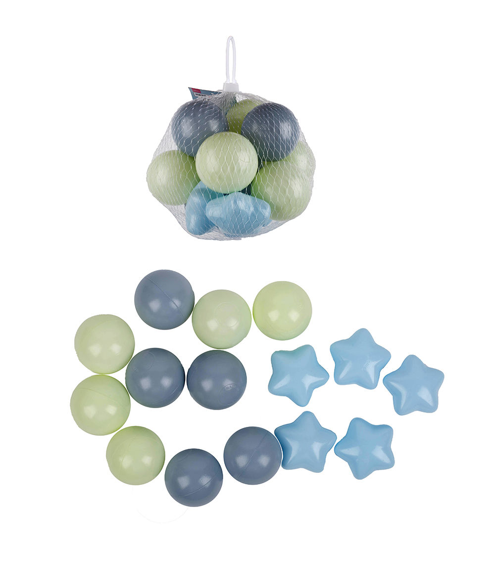 15-Piece Colorful Balls with Stars Set