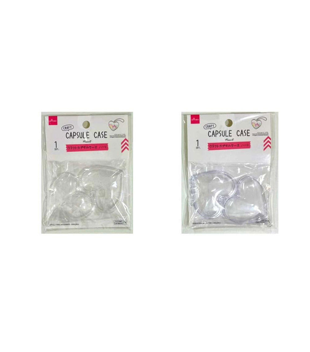 Heart C Design Craft Capsule Case - Assorted (1 Pc)