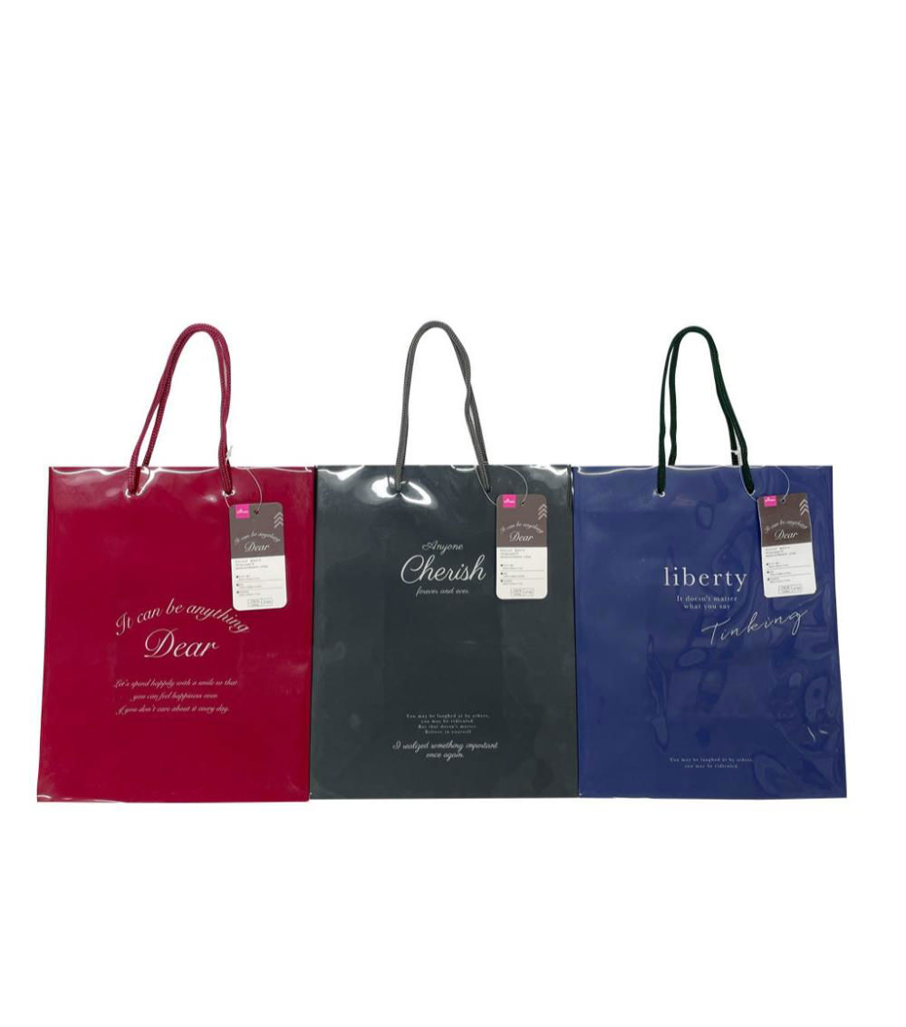 GIFT BAG ENGLISH PP(7.87IN X 9.84IN X 4.33IN-20CM X 25CM X 1