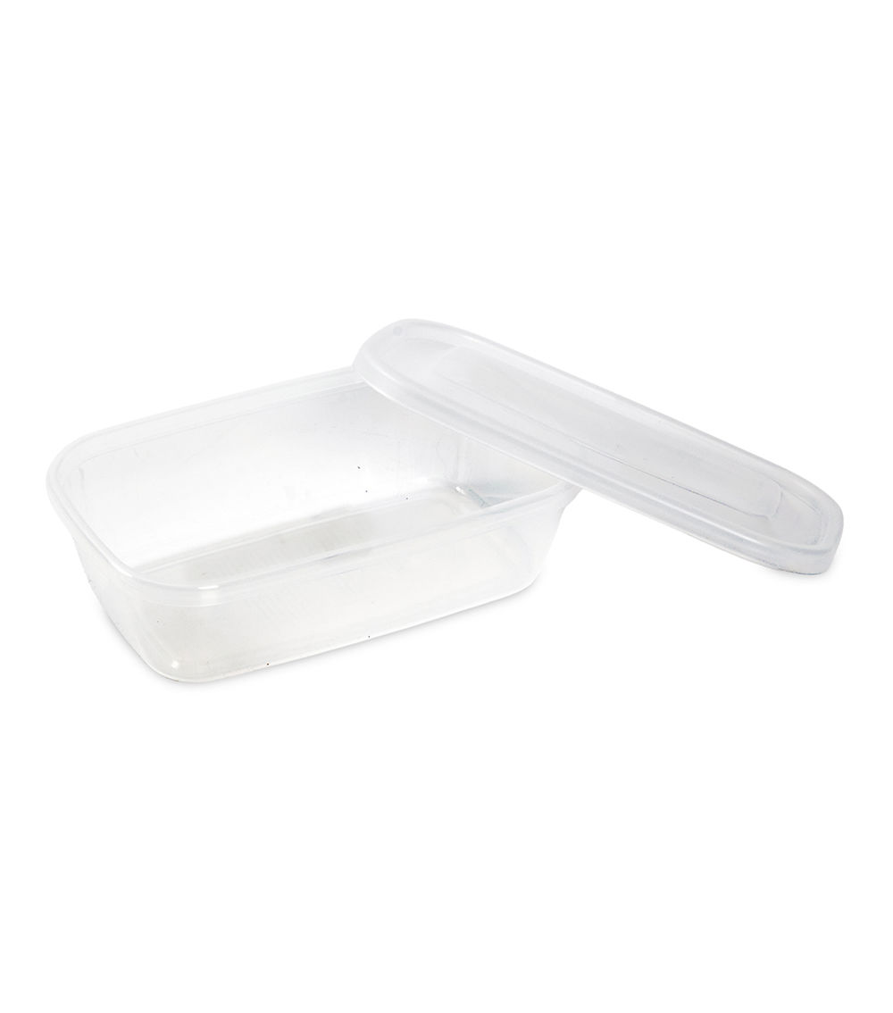 Food Storage Container, Clear (3 pcs) - 800ml
