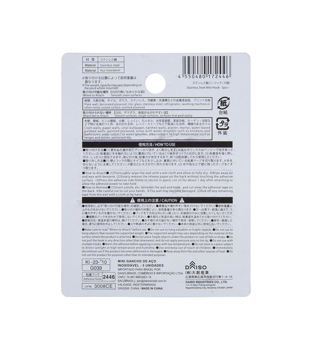 Stainless Steel Mini Hook - 5pcs -