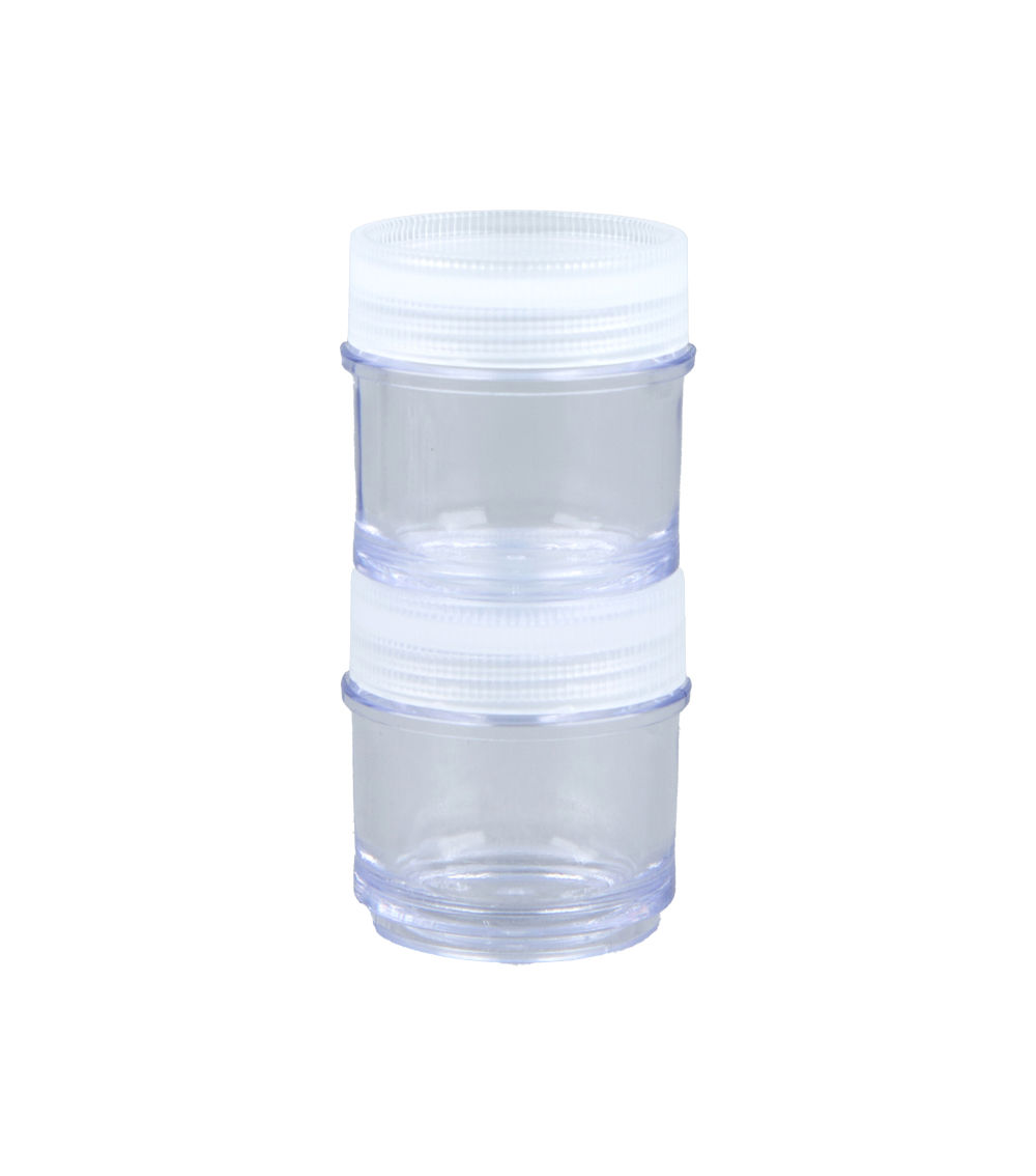 Coardilette Cream Container Set oF 2– Clear (8ml)