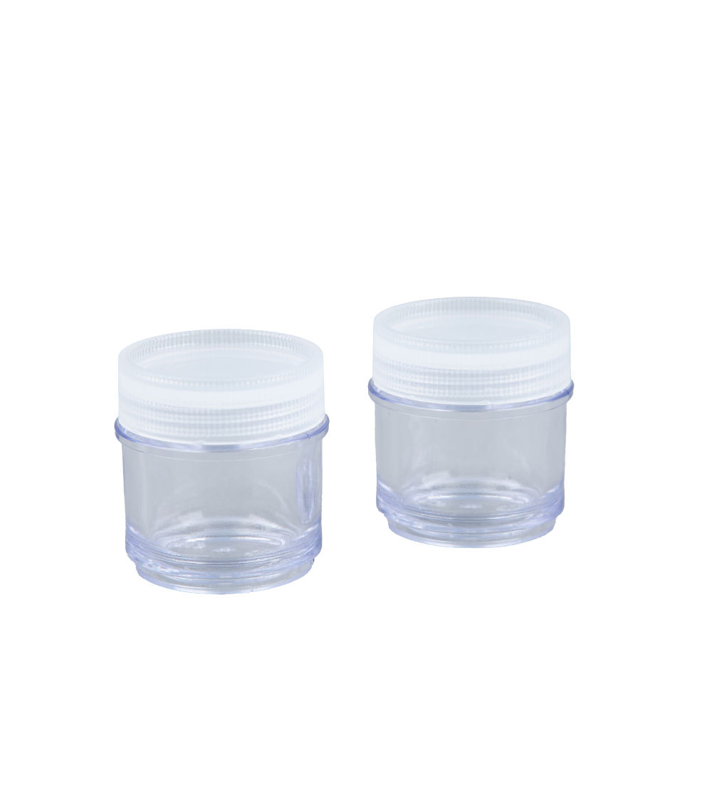 Coardilette Cream Container Set oF 2– Clear (8ml)